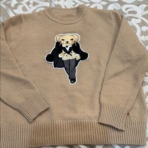 Beige Sweater with Bear Design no tags, no brand , it’s not Ralph Lauren